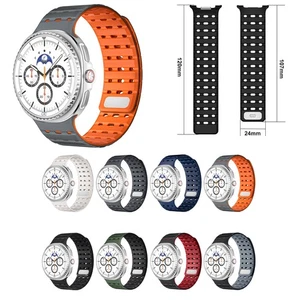 Correa de silicona magnética transpirable clásica de 40/44 mm/8 para Samsung Galaxy Watch 8 - Imagen 1 de 37