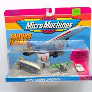Vintage Galoob Micro Machines World Famous Aircraft 64000 Famous Flyers New - Picture 1 of 15
