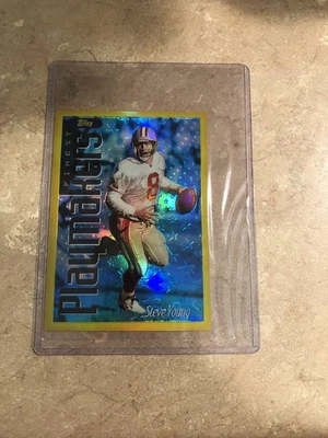 1996 Topps Finest - Steve Young Pro Bowl Playmakers Jumbo Gold Refractor NO 13! - Image 1 of 2