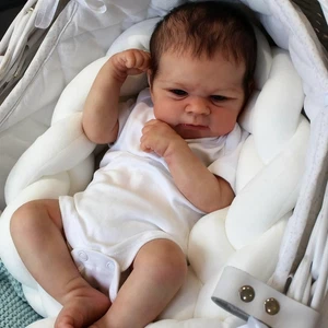 Muñecas Bebé Renacido Niño, 17 pulgadas Muñeca Bebé Realista Realista, Muñeca Bebé Silicona N - Imagen 1 de 12