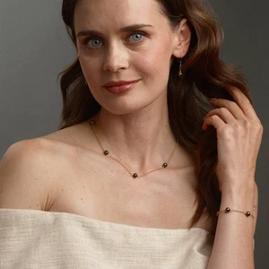 AAAA schwarze Akoya Perlenkette für Damen minimalistischer Schmuck Kette Glieder Halskette - Bild 1 von 9