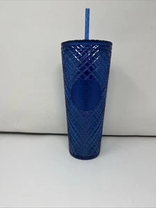 Bicchiere Starbucks Holiday 2022 iridescente blu azzurro gioiello tazza fredda 24 oz - Foto 1 di 6