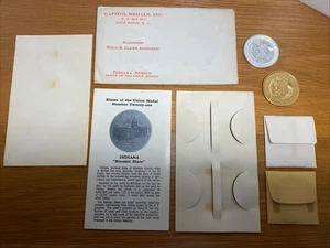 States Of The Union Medals Aluminum #21 Indiana; Capitol Medals 1965 - Picture 1 of 10
