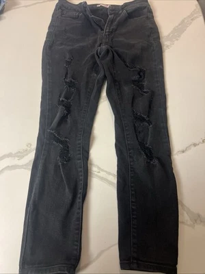 Leggings SO Negros Juniors Talla Regular 7 Ajustados Excelente Estado Foto 1 de 4