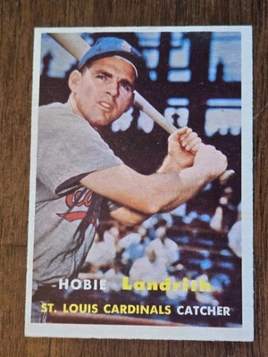 1957 Hobie Landrith #182 Cardinals EX-NM - Image 1 of 2