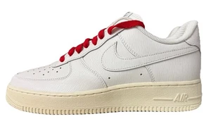 Nike By You Air Force 1 Low ID Cream Red White | CT7875-994 Men Size 7.5 - Picture 1 of 5