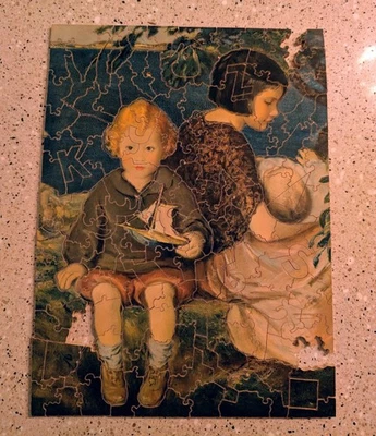 Pastime Puzzle Wood Jigsaw 150 Piece " A Sea Captains Children" - Image 1 of 2