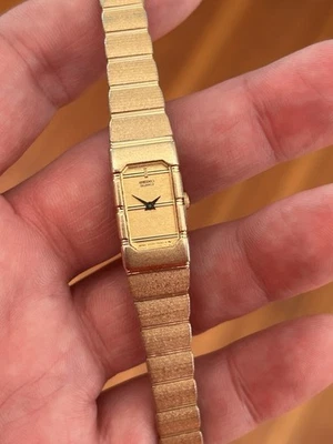 💙 RUNS GREAT! Beautiful Vintage 1980s SEIKO ‘Polo’ Gold Tone Quartz Watch - Image 1 of 4
