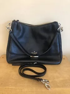 Kate Spade Schultertasche schwarz Leder New York Robinson Lane Chantel - Bild 1 von 9