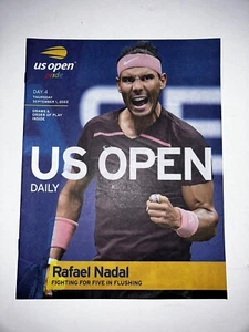 Rafael Nadal 2022 US OPEN Programa Diario/Revista - Imagen 1 de 2