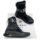 Balmain Women's Black Glove Leather Boots Size 37 US 7