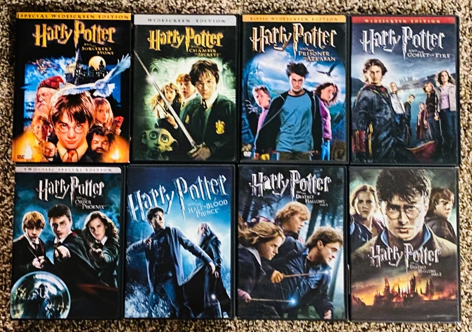 HARRY POTTER: 8-Film - DVD Collection (Years 1-8) J.K. Rowling, Daniel Radcliffe - Image 1 of 1