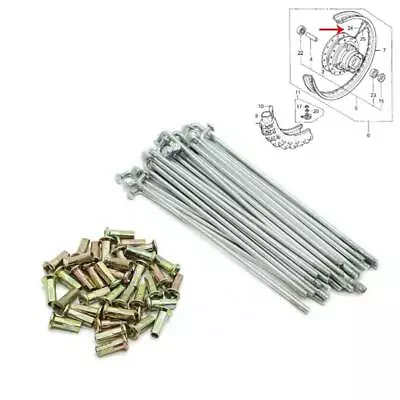 Juego de radios de rueda trasera para Yamaha TTR125E TTR 125E 2000-2009, XR80R CRF80F XR75 80 Foto 1 de 4