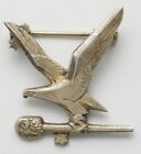RARE WWII Italy Aviation Badge AEROPLANI CAPRONI Silver 800 ORIGINAL  