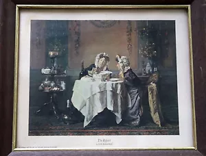 The Repast Alexander Hugo A.H. Bakker Korff Framed Print Chromolighograph DAC - Picture 1 of 7