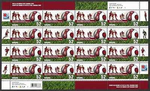 Canada — Full Pane of 16 — Soccer: FIFA U-20: World Youth Championship #2220 MNH - Picture 1 of 1