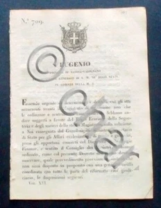 Decreto Eugenio - Diritti dovuti al Regio Erario, Diritti di Segreteria - 1848 - Picture 1 of 1