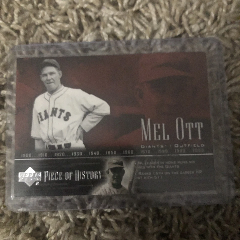 2002 Upper Deck Piece Of History - #72 Mel Ott - Image 1 of 2
