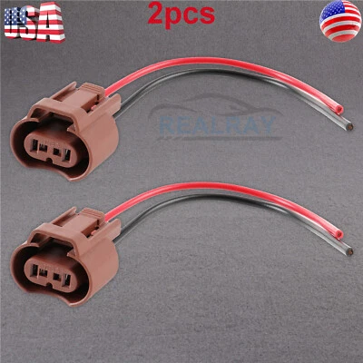 Rabo de porco de fio fêmea U 9006 HB4 dois chicotes de fios soquete lâmpada conector NOVO - Imagem 1 de 4