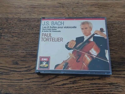 J S Bach Les 6 Suites Violin Paul Tortelier  Set 2 CD VGC - Image 1 of 3