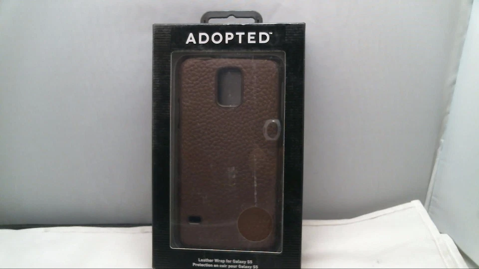 ADOPTADO Funda de Cuero Envolvente Protección a Presión para Samsung Galaxy S5 S 5 Marrón Brw Foto 1 de 4