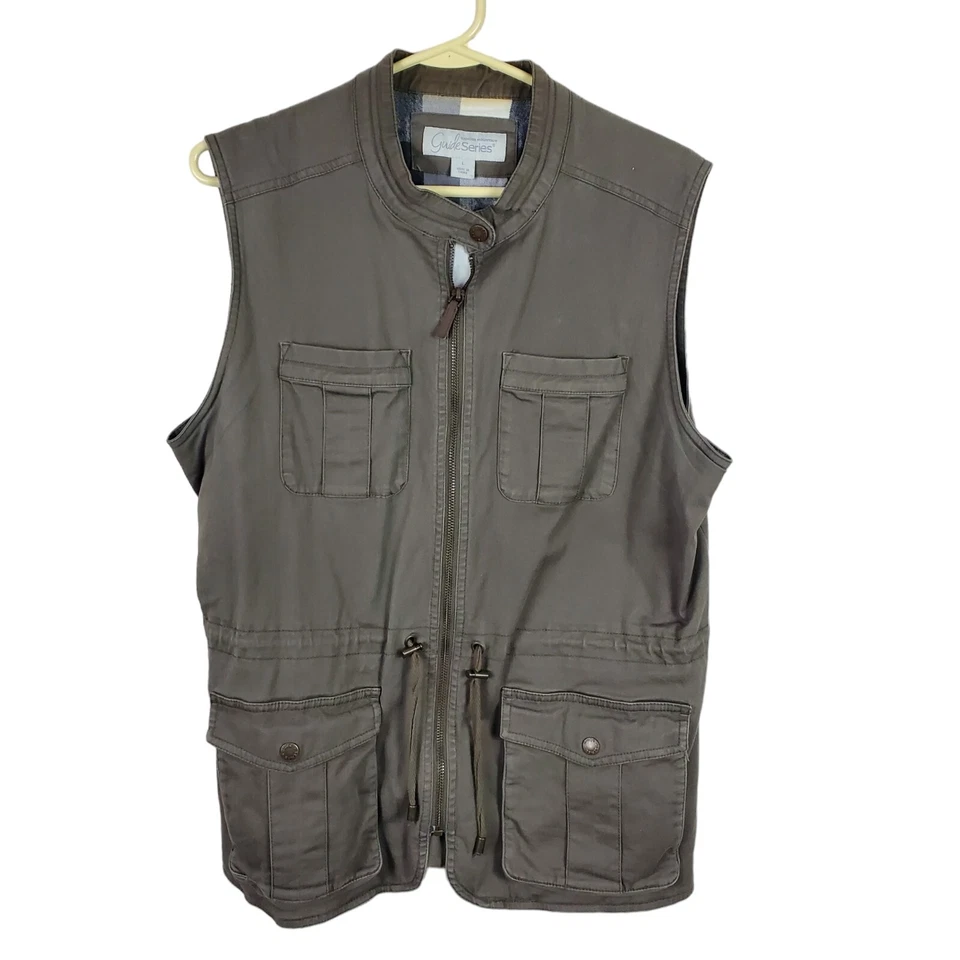 Gander Mountain Guide Series Chaleco Utilitario Chaqueta Mujer L Verde Pesca Exterior Foto 1 de 4