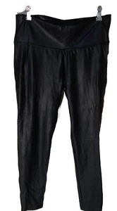 Spring + Mercer Women's Black Faux Leather Legging New X-Large - Picture 1 of 7