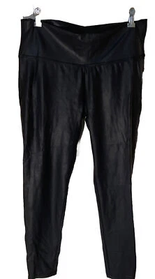 Spring + Mercer Women's Black Faux Leather Legging New X-Large - Image 1 of 4