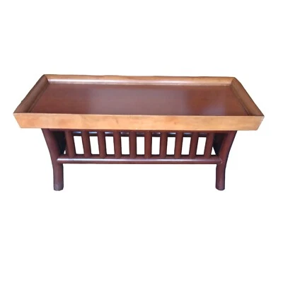VINTAGE ORIENTAL ALL WOOD COFFEE TABLE - Image 1 of 4