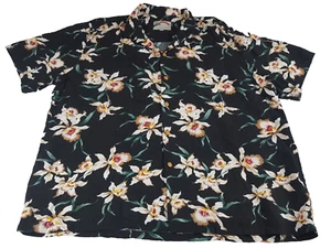 Camisa De Colección Paradise Found Star Orchid Hawaiian Rayon XL Tom Selleck Magnum PI - Imagen 1 de 8