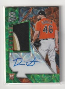 RICO GARCIA 2020 SPECTRA SP NEON GREEN PRIZM RC AUTOGRAPH 3 COLOR PATCH #24/25
