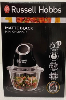 Russell Hobbs 24662-56 Mini Tritatutto Nero Lama Multiuso Acciaio Inox 200W 1L - Immagine 1 di 4