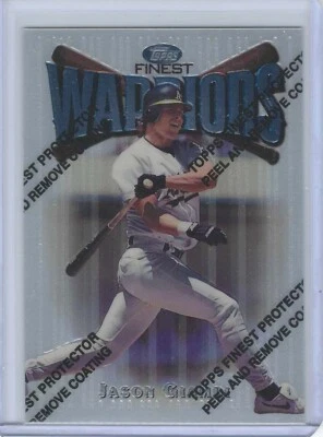 Jason Giambi 1997 Topps Finest Silver Warriors #118 atletismo/envío gratuito Foto 1 de 2