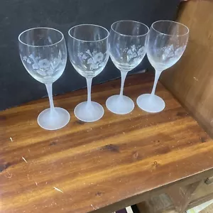 4er Set Kolibri mattiert Bleikristall Weingläser Avon 8" - Bild 1 von 8
