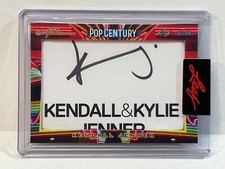 2023 LEAF METAL POP CENTURY KENDALL JENNER SIGNED CUT SIGNATURE THE KARDASHIANS