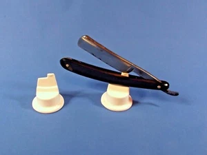 Collectors straight razor cut throat razor Display stands 2x white or black - Picture 1 of 10