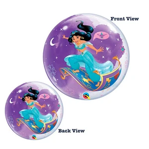 Aladdin Magic Carpet Bubble Balloon Girls Birthday Party Decoration Jasmine ~1ct - Picture 1 of 3