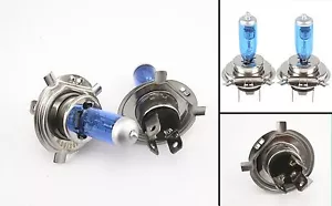 Xenon HID Hyper H4 Blu/Wht Headlight Bulbs Lights for Honda ATC250SX 1985-1987 - Bild 1 von 3
