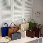 1Pcs Large Capacity Felt Shoulder Bag Solid Color Crossbody Handbag  Women