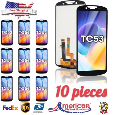 10 piezas - Conjunto de digitalizador de pantalla táctil LCD para escáneres Zebra TC53 TC58 Foto 1 de 4