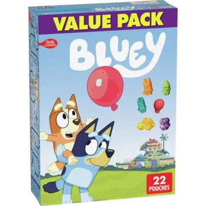Bluey Fruit Flavored Kids Snacks On the Go, Treat Pouches, Gluten Free, 22 ct - Picture 1 of 3