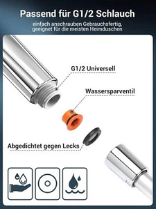 Duschkopf Wassersparend Duschbrause Handbrause Brausekopf - SREWOHS Wassersparen - Bild 1 von 9