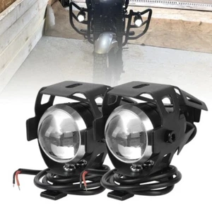 Faretti Frontali Fendinebbia da Moto Universale 2pz LED - Picture 1 of 6