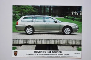 Car Press Photo - Rover 75 1.8T Tourer - 150PS Turbocharged K Series Engine - Picture 1 of 1