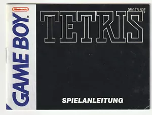 ✪ TETRIS, Nintendo 1990 GAME BOY SPIELEANLEITUNG Z1- - Bild 1 von 3