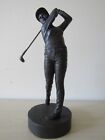 Genesis Fine Art Bronze Cast Lady Swing Pose Golfer E5000 Mullinger Ireland 22cm