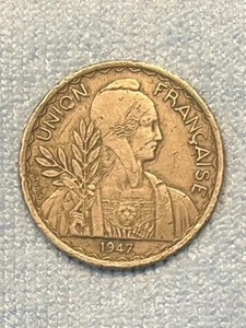 Französisch Indochina - 1 Piastre 1947 - Bild 1 von 2