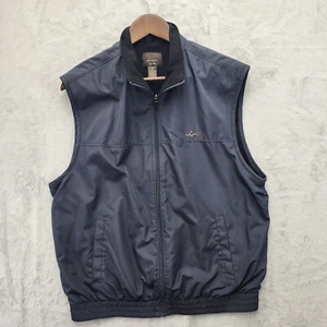 Greg Norman Golf Vest Medium Gray Windbreaker Fleece Lined Zip Tasso Elba - Picture 1 of 10