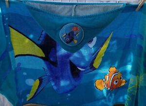 Disney Finding Dory Soft Hooded Child Bath/ Beach Towels 22" x 51" 100% Cotton 