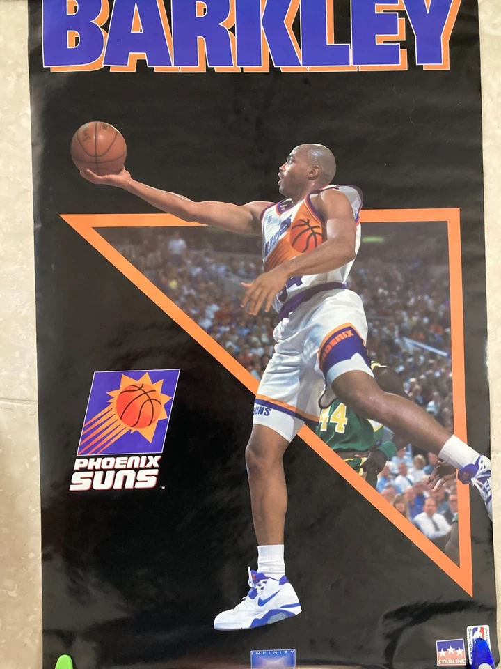 Charles Barkley Costacos Poster "Infinity Series" Full Sized Original 1993 - Image 1 of 1
